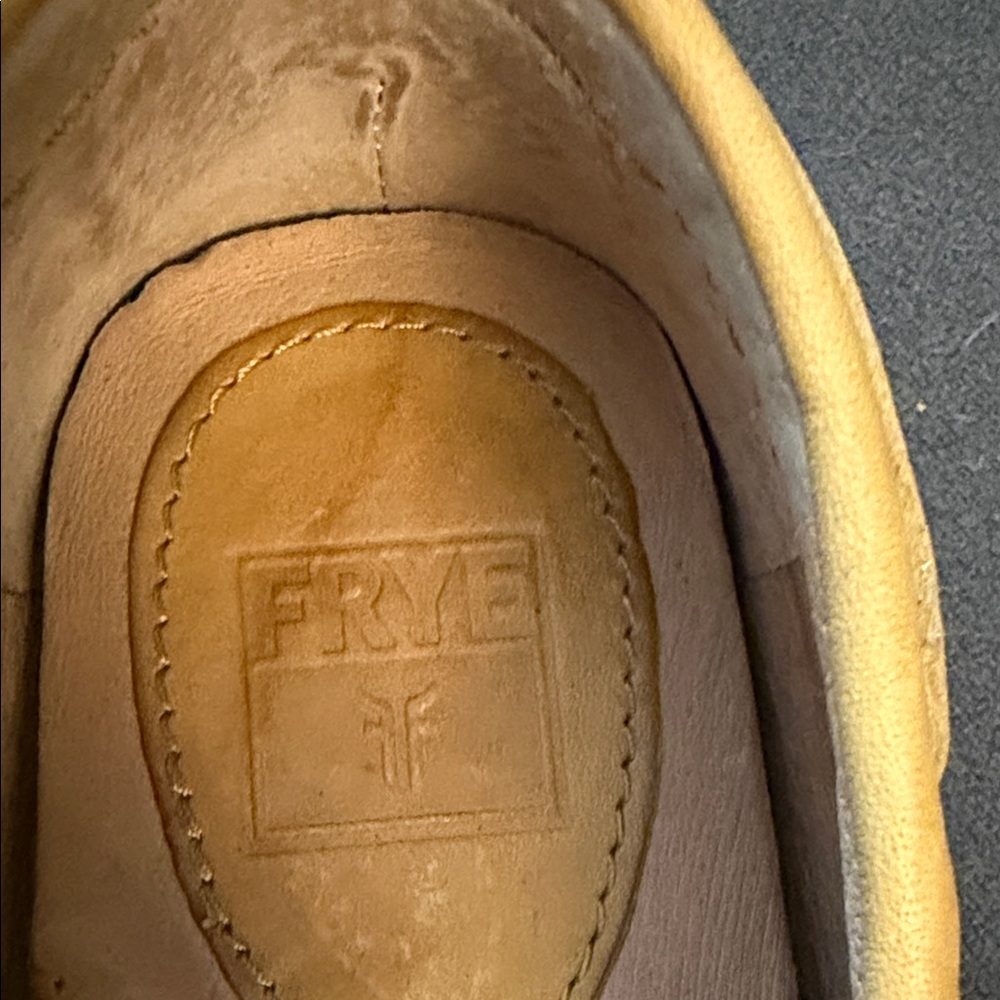 Frye Reagan Campus Driver Banana Womens 7M Leather Moccasin Loafers - Picture 3 of 10